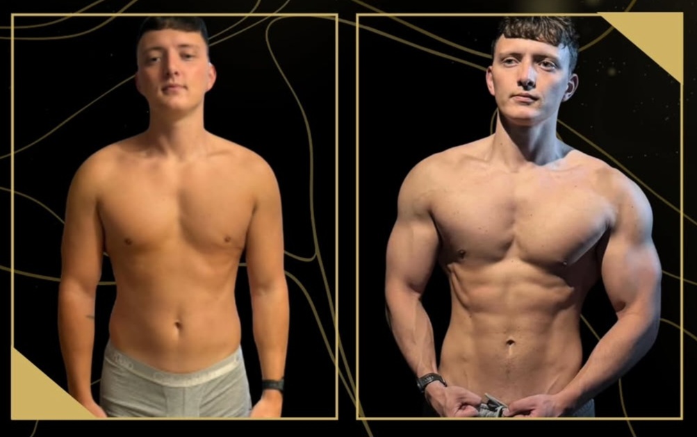 Client 1 before and after transformation